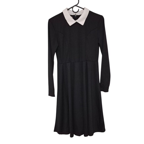 For Grand Dresses & Skirts - Wednesday Adams Dark Gothic Dress Small Peter Pan Collar Dark Academia Cosplay